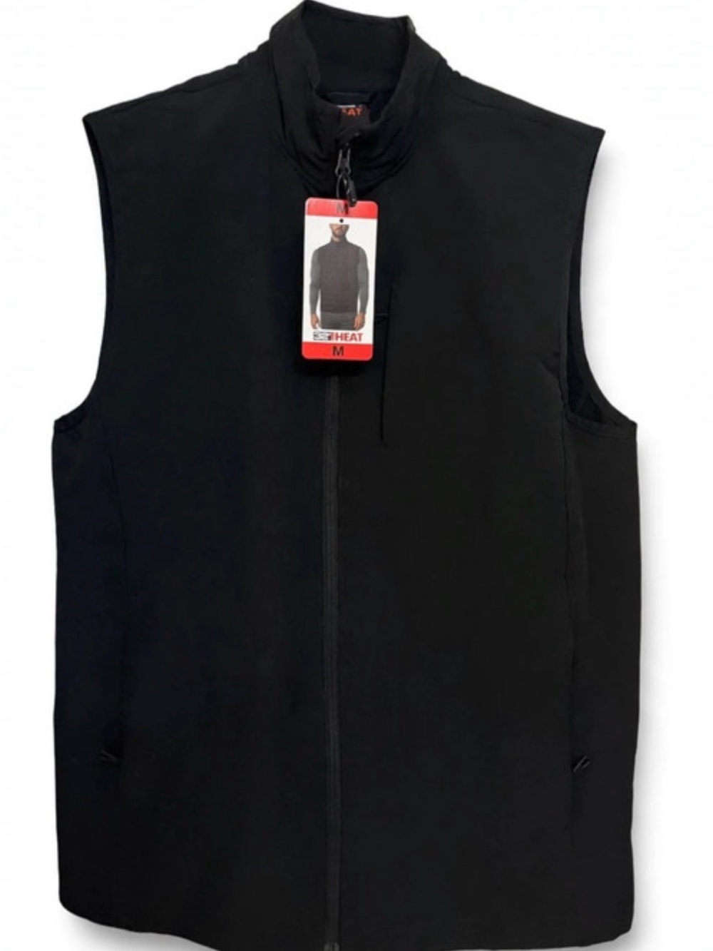32 Degrees Black Full-Zip Sleeveless Vest